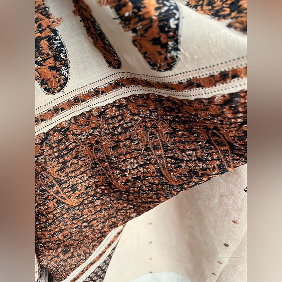 Fabindia style handwoven 100% cotton stunning earth 🌍 tone saree camel 🐪 color - Picture 11 of 16
